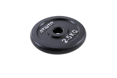 Диск чугунный 2,5 кг Star Fit d26 мм BB-204 черный