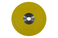 Олимпийский бампированный диск FOREMAN FM/BM 15 кг, желтый