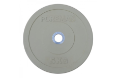 Олимпийский бампированный диск FOREMAN FM/BM 5 кг, серый