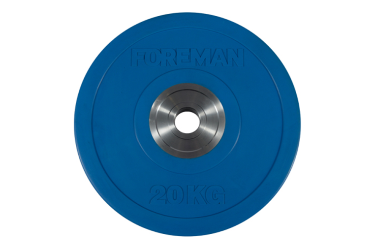 Олимпийский бампированный диск FOREMAN FM/BM 20 кг, синий 