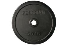 Олимпийский бампированный диск FOREMAN FM/BM 20 кг, черный