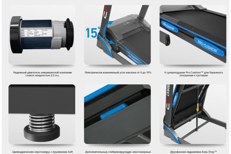 Беговая дорожка Carbon Fitness T756 HRC фото 2