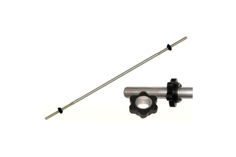 Гриф MB Barbell 1800 мм D30мм замок гайка Кетлера MB-BarM30-1800B фото 1