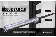 Гриф для штанги Rogue Fitness 2.0 мужской Черный Цинк / Яркий Цинк L220см D50мм