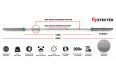 Гриф для штанги Stecter L220 см D50мм Men`s Hard Bar 20 кг 2186 фото 7