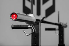 Гриф женский YouSteel Training Bar CT-15, 15кг, длина 2010 мм, D25 мм, черный +белый цинк