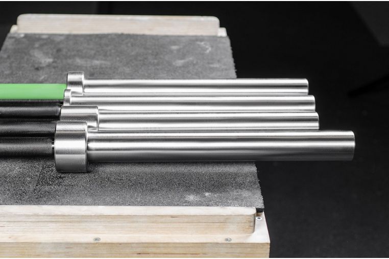 Гриф для штанги D50мм, L245 см YouSteel Power bar 25kg, чёрный - хром фото 5