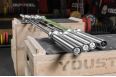Гриф для штанги D50мм, L245 см YouSteel Power bar 25kg, чёрный - хром фото 6