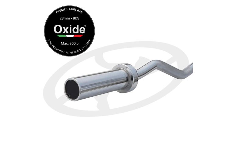 Гриф олимпийский тренировочный Oxide Fitness 120cм D50мм EZ-образный (слабоизогнутый), 200 кг 