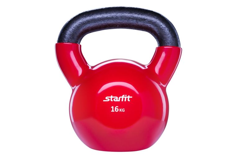 Гиря виниловая 16кг Star Fit DB-401 красный 