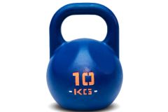 Гиря IDOL Action 10 кг, синяя с прокрашенным логотипом