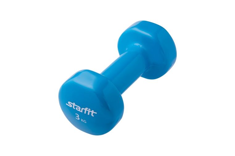 Гантель виниловая 3 кг Star Fit DB-101 синий 