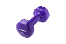 Гантель виниловая 5 кг Star Fit DB-101 фиолетовый
