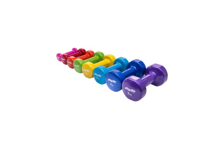 Гантель виниловая 5 кг Star Fit DB-101 фиолетовый фото 3