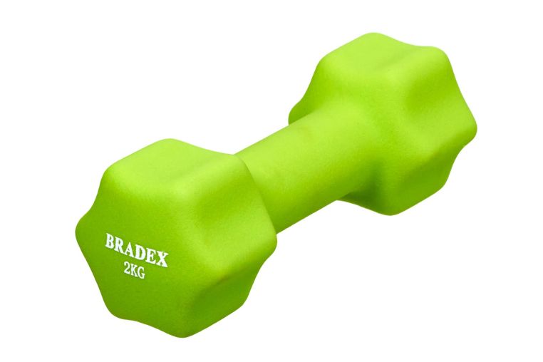 Гантель неопреновая 2кг Bradex SF 0542 салатовый 