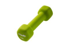 Гантель неопреновая Star Fit DB-201 1 кг, салатовый (1шт.)