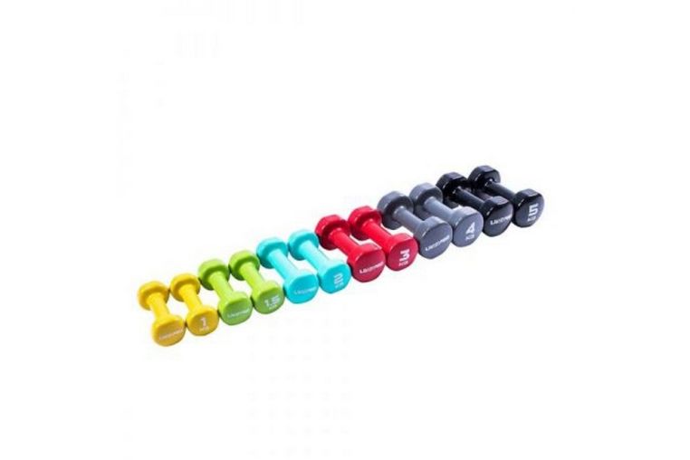 Гантели для аэробики 4 кг Live Pro Colored Studio Dumbbell LP8076-4\GY-00-00 фото 2