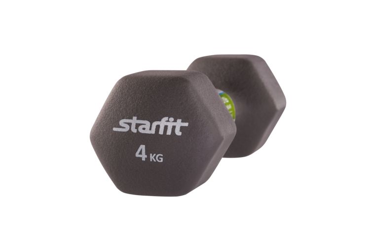 Гантель неопреновая Star Fit DB-201 4 кг серый (шт.) фото 3