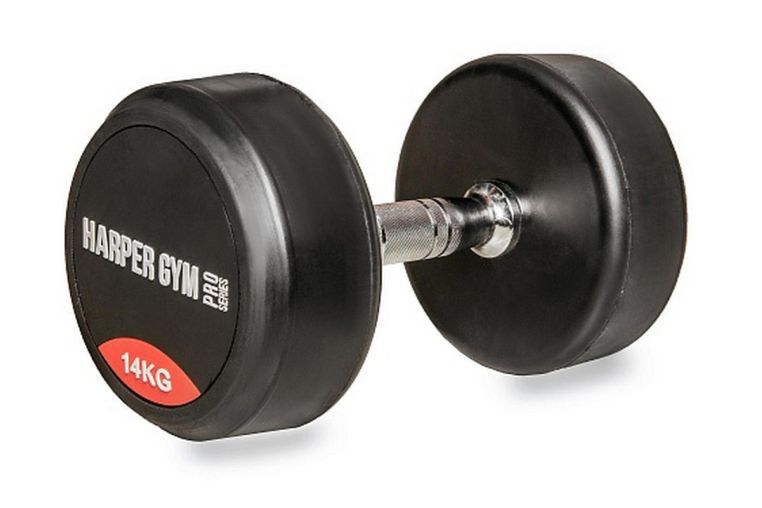 Гантель неразборная обрезиненная Harper Gym NT150E фото 11