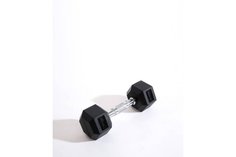 Гантель гексагональная, обрезиненная 4 кг Star Fit DB-301 черный 