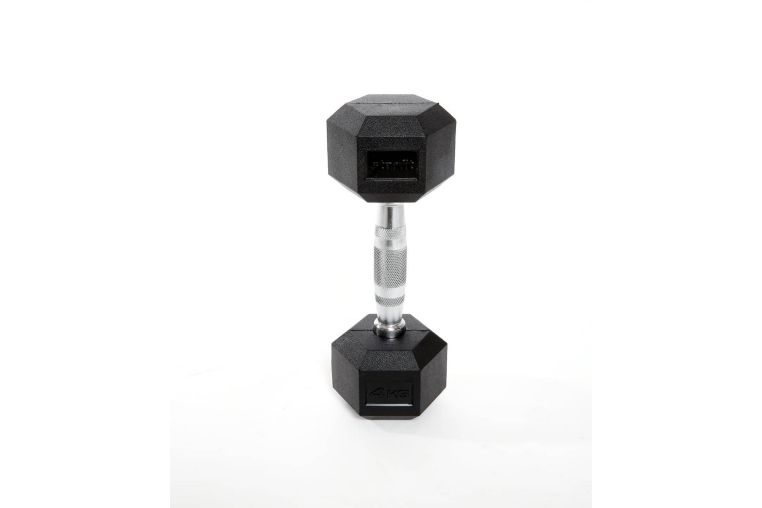 Гантель гексагональная, обрезиненная 4 кг Star Fit DB-301 черный фото 2