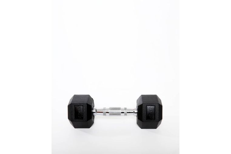 Гантель гексагональная, обрезиненная 4 кг Star Fit DB-301 черный фото 3