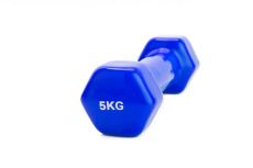 Гантель обрезиненная 5кг Bradex SF 0168 синий