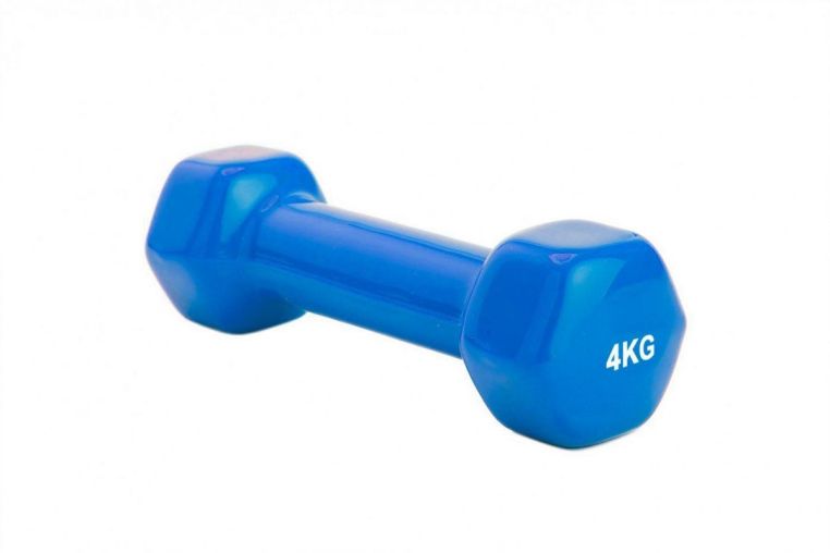 Гантель обрезиненная 4кг Bradex SF 0166 синий 
