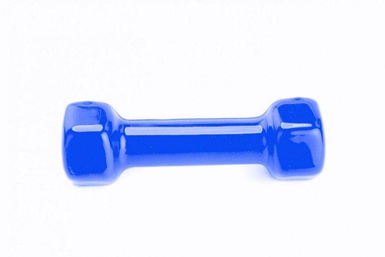 Гантель обрезиненная 4кг Bradex SF 0166 синий фото 3