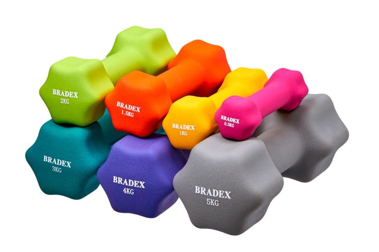 Гантель неопреновая 3 кг Bradex SF 0543 голубой фото 2