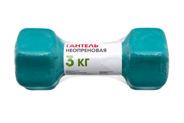 Гантель неопреновая 3 кг Bradex SF 0543 голубой фото 8
