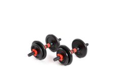 Гантели разборные в чемодане BaseFit DB-706 чугун/пластик, 15 кг, 2 шт