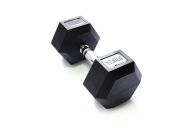 Гантель гексагональная обрезиненная Original Fit.Tools 17,5 кг FT-HEX-17,5T