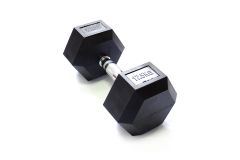 Гантель гексагональная обрезиненная Original Fit.Tools 17,5 кг FT-HEX-17,5T