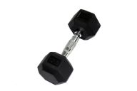 Гантель Perform Better Rubber Encased Hex Dumbbells 12,5 кг PB\0543-12.5\BK-00-00