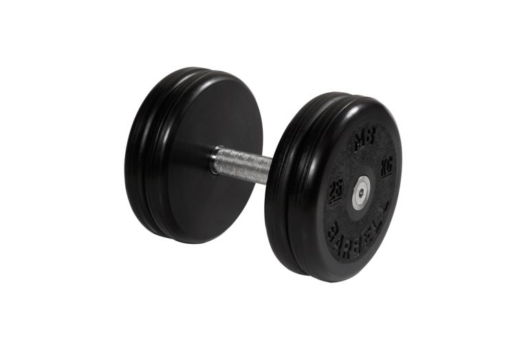 Гантель классик MB Barbell с вращающейся ручкой 26 кг MB-FdbEM-B26 