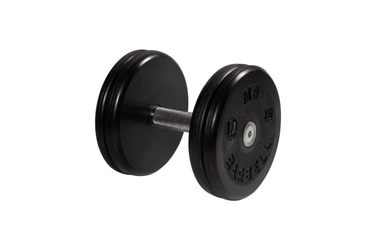 Гантель классик с вращающейся ручкой хром 17 кг MB Barbell MB-FdbEM-B17 