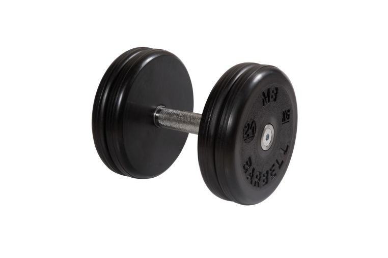 Гантель классик с вращающейся ручкой хром 24 кг MB Barbell MB-FdbEM-B24 