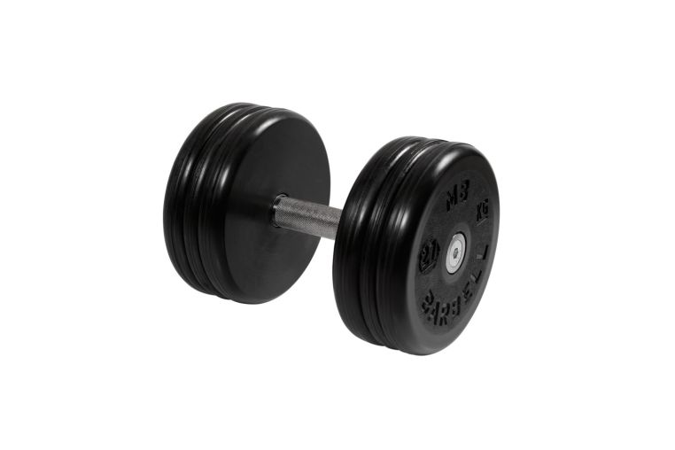 Гантель классик MB Barbell с вращающейся ручкой 27 кг MB-FdbEM-B27 