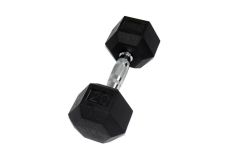 Гантель Perform Better Rubber Encased Hex Dumbbells 22,5 кг PB\0543-22.5\BK-00-00