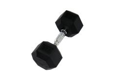 Гантель Perform Better Rubber Encased Hex Dumbbells 27,5 кг PB\0543-27.5\BK-00-00