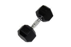 Гантель Perform Better Rubber Encased Hex Dumbbells 30 кг PB\0543-30\BK-00-00