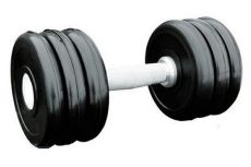 Гантель профессиональная хром/резина 19 кг. Iron King IK 500-19