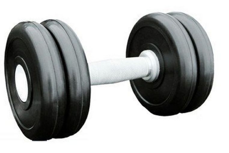 Гантель профессиональная хром/резина 13 кг. Iron King IK 500-13 
