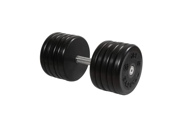 Гантель классик MB Barbell с вращающейся ручкой 53 кг MB-FdbEM-B53 