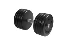 Гантель классик MB Barbell с вращающейся ручкой 42 кг MB-FdbEM-B42