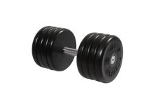 Гантель классик MB Barbell с вращающейся ручкой 45 кг MB-FdbEM-B45