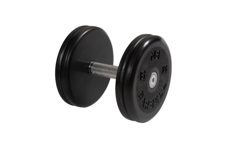 Гантель неразборная, классик, с невращ. хром. ручкой, 16 кг MB Barbell MB-FdbEM-BN16 