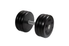 Гантель неразборная, классик, с невращ. хром. ручкой, 38 кг MB Barbell MB-FdbEM-BN38