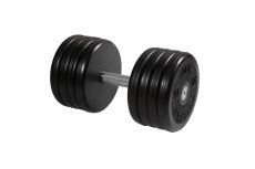 Гантель неразборная, классик, с невращ. хром. ручкой, 43 кг MB Barbell MB-FdbEM-BN43